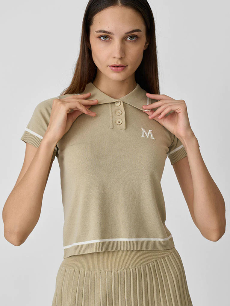 Knitted Polo Shirt by MINUS1 Golf