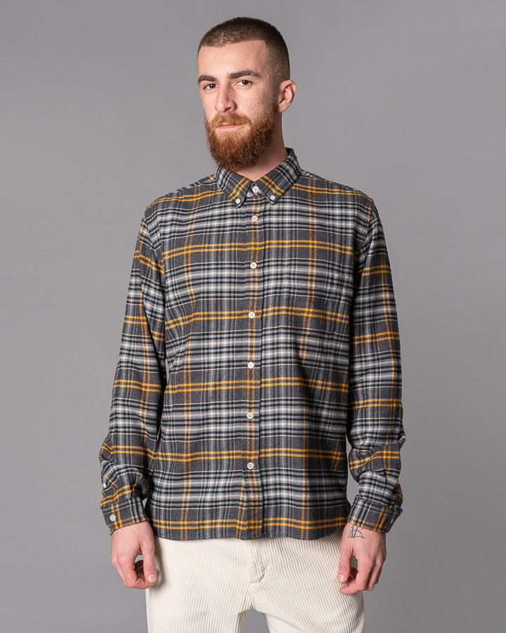 LA PAZ Stone Blue Checks Button Down Shirt