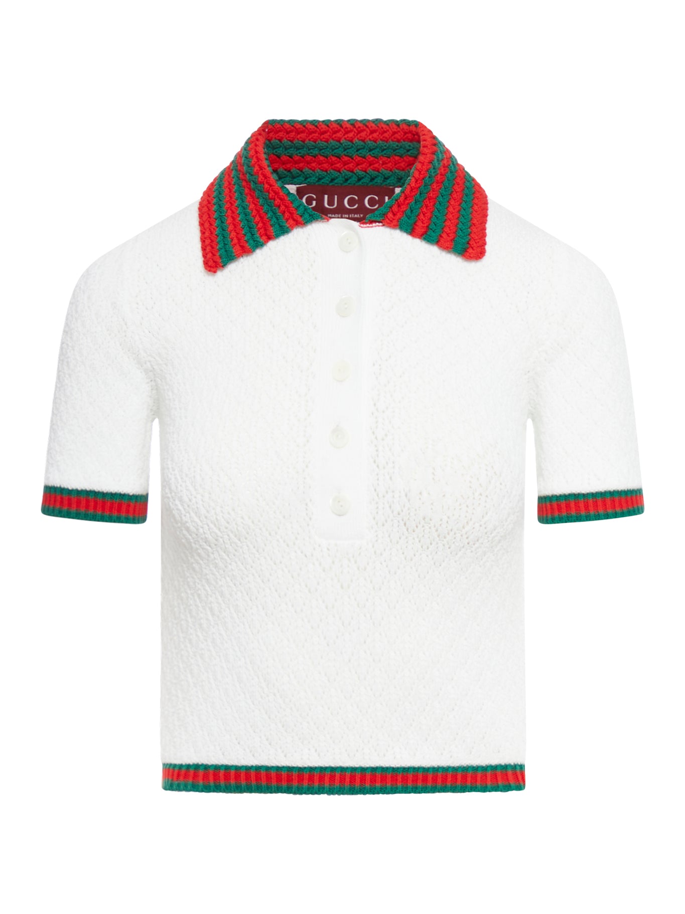 Lace Cotton Polo Shirt