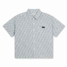 Lanvin Sea Green Logo Print Shirt