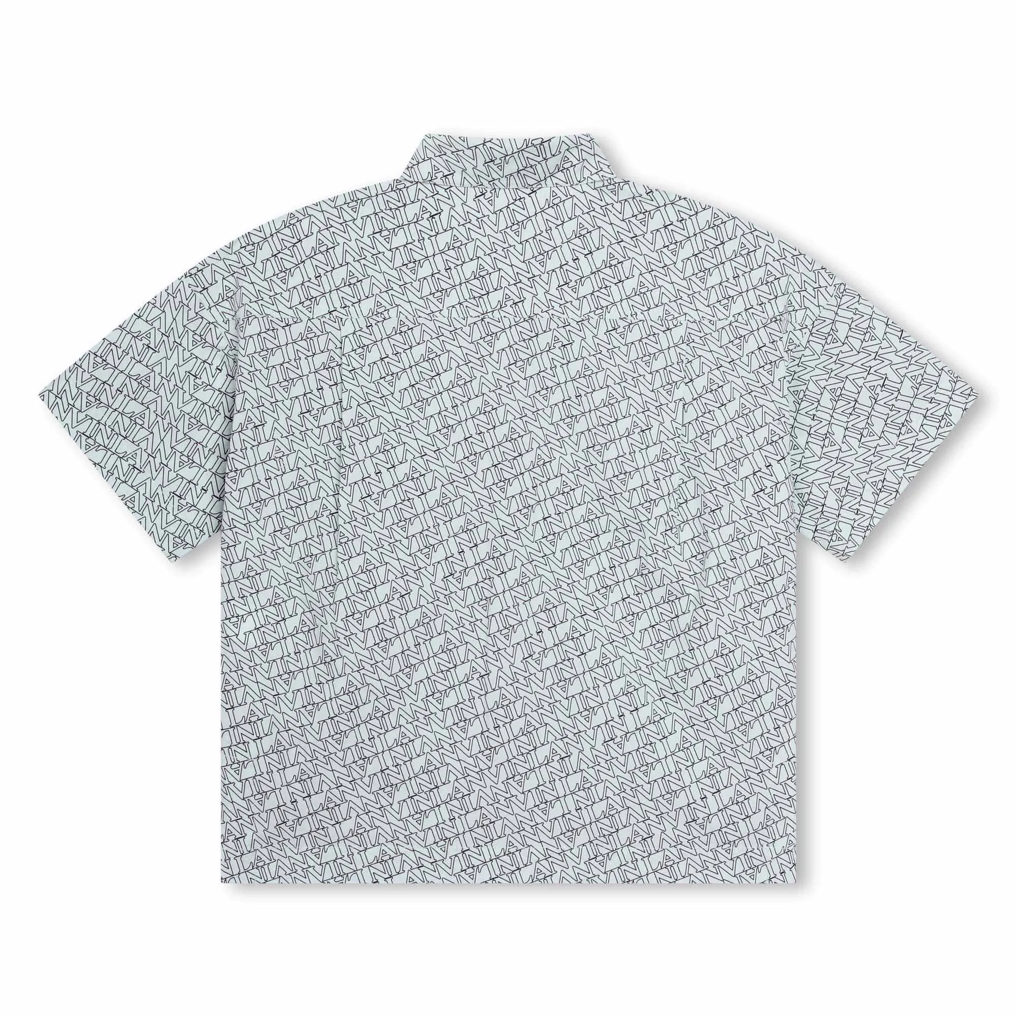 Lanvin Sea Green Logo Print Shirt