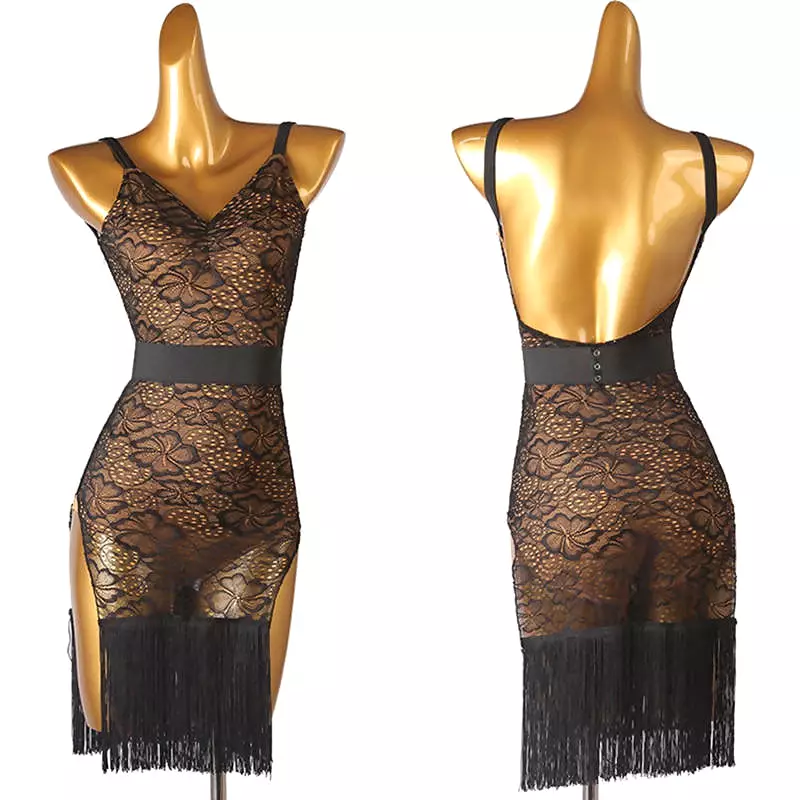 Latin Dance Practice Dress | LQ304 | Lace Embrace