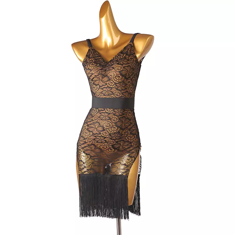 Latin Dance Practice Dress | LQ304 | Lace Embrace