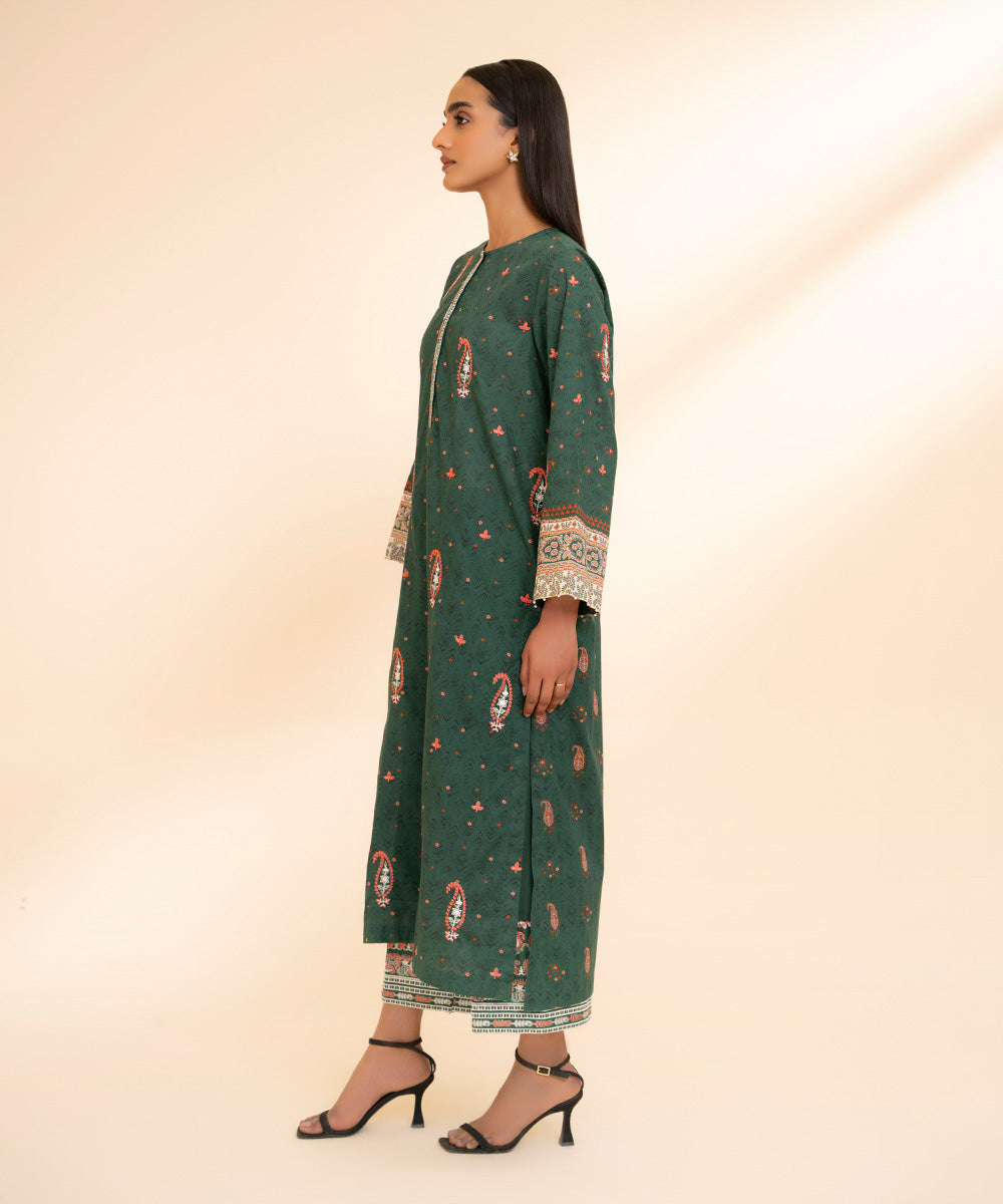 Lawn Shirt with Embroidered Design