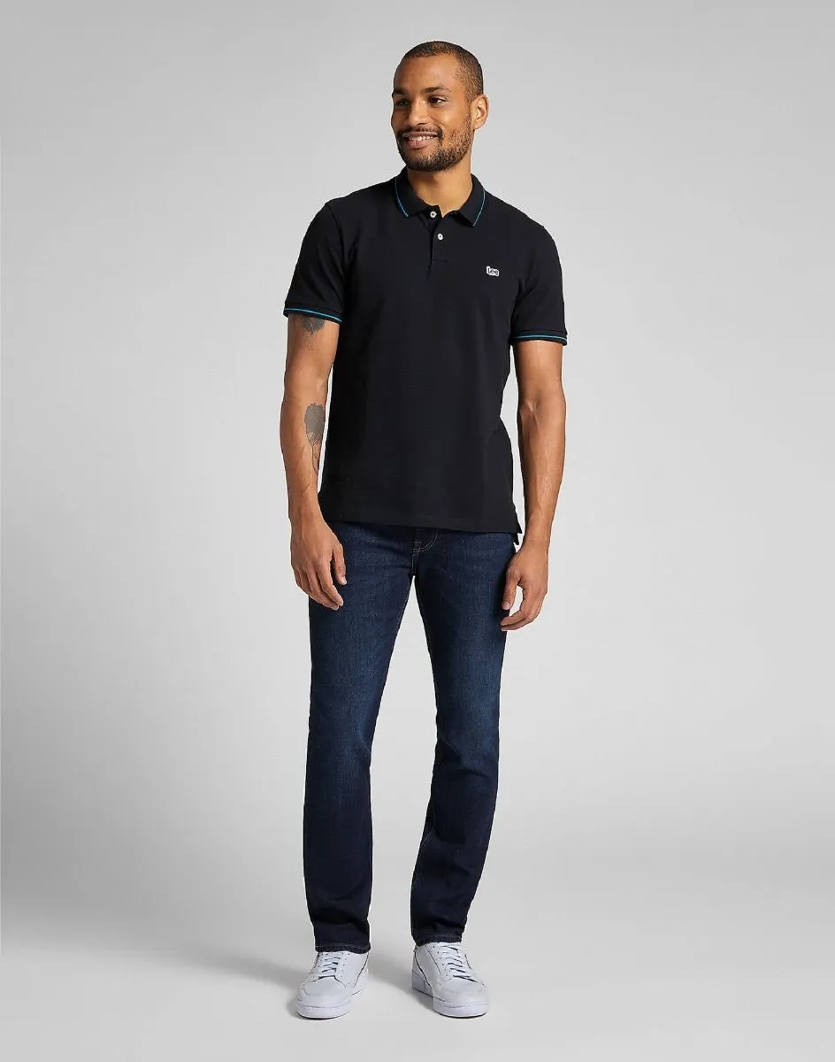 Lee Black Pique Polo Shirt