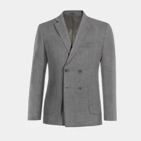 Ligera blazer gris de lino