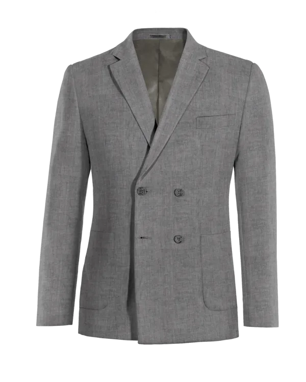 Ligera blazer gris de lino