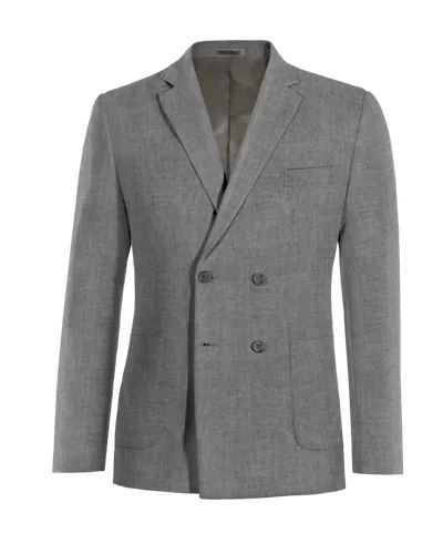 Ligera blazer gris de lino