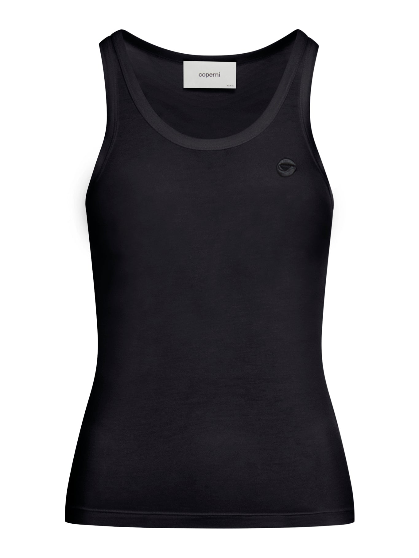 Logo Embroidered Jersey Tank Top