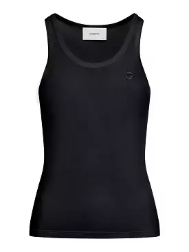 Logo Embroidered Jersey Tank Top