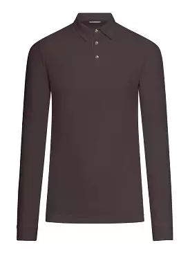 Long sleeve polo shirt