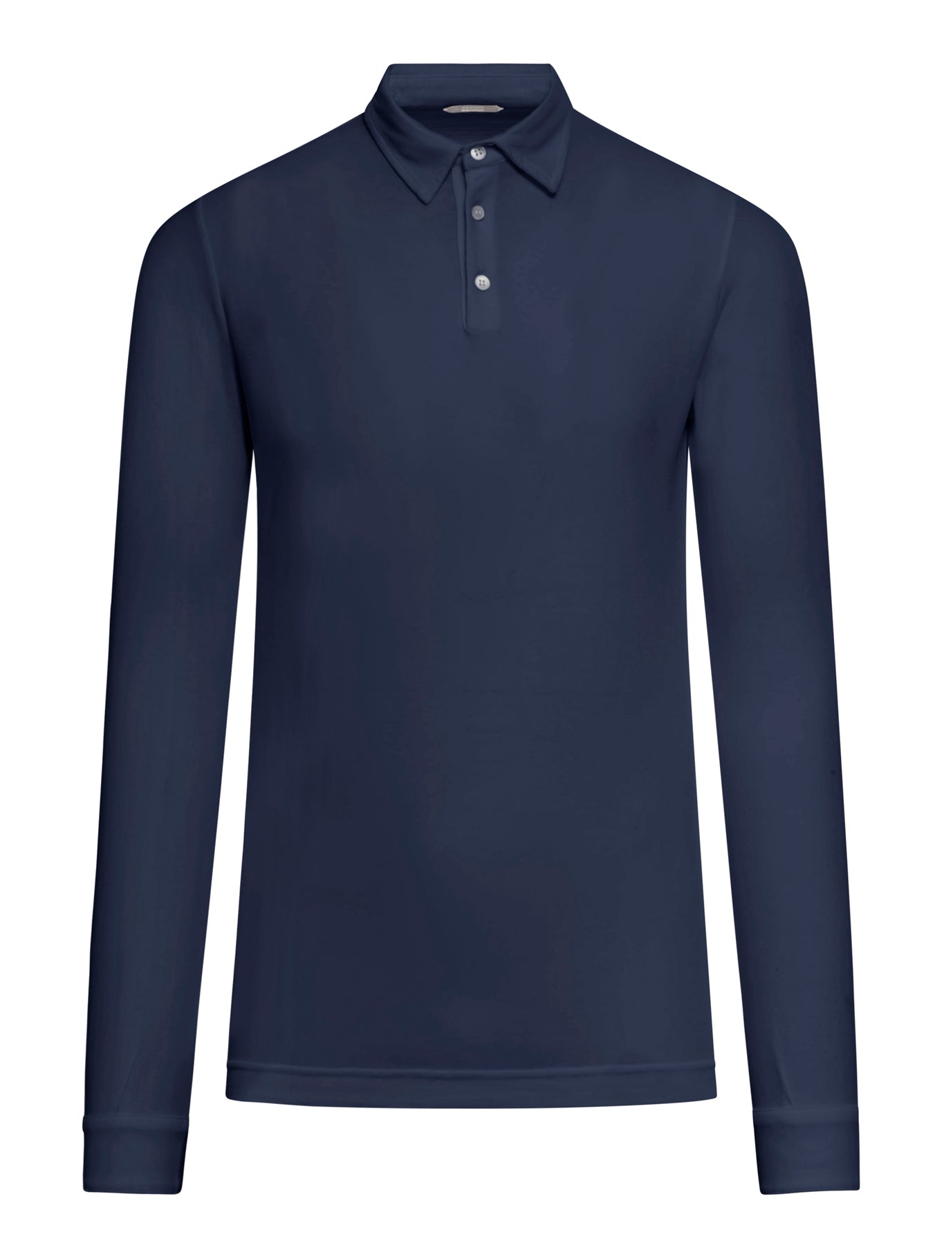 Long sleeve polo shirt.