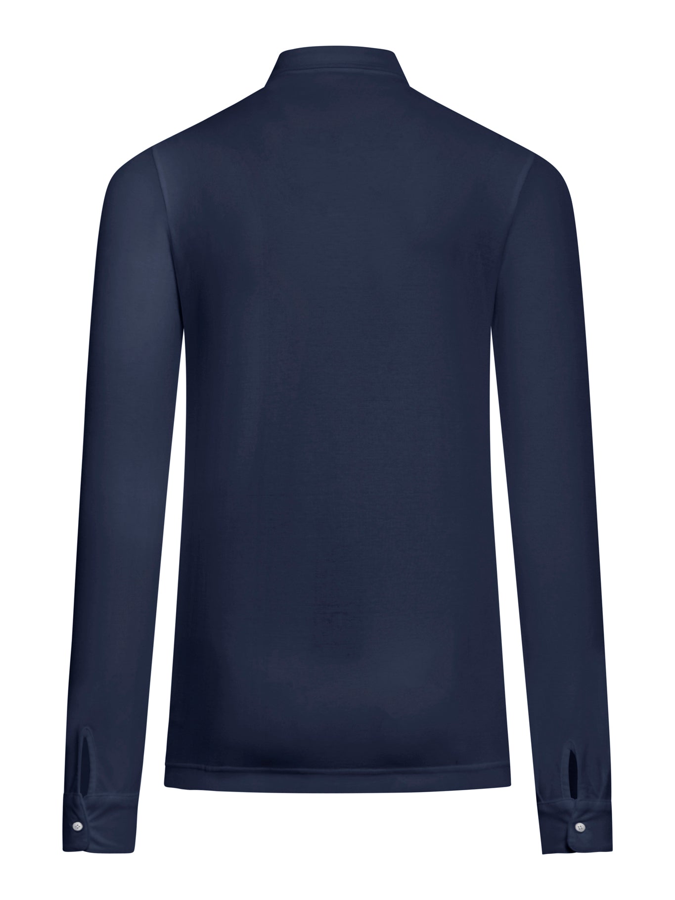 Long sleeve polo shirt.