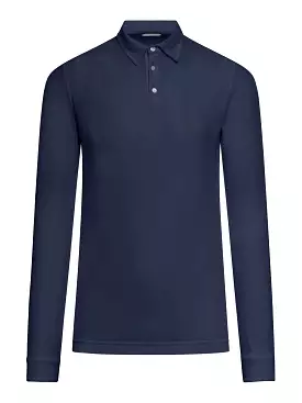 Long sleeve polo shirt.