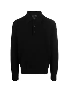 Long sleeve polo shirt