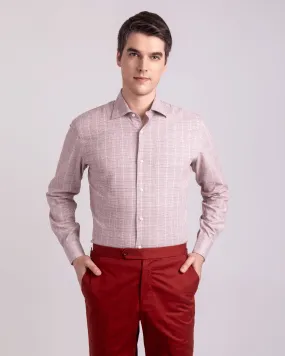 Red Prince Of Wales Check Shirt