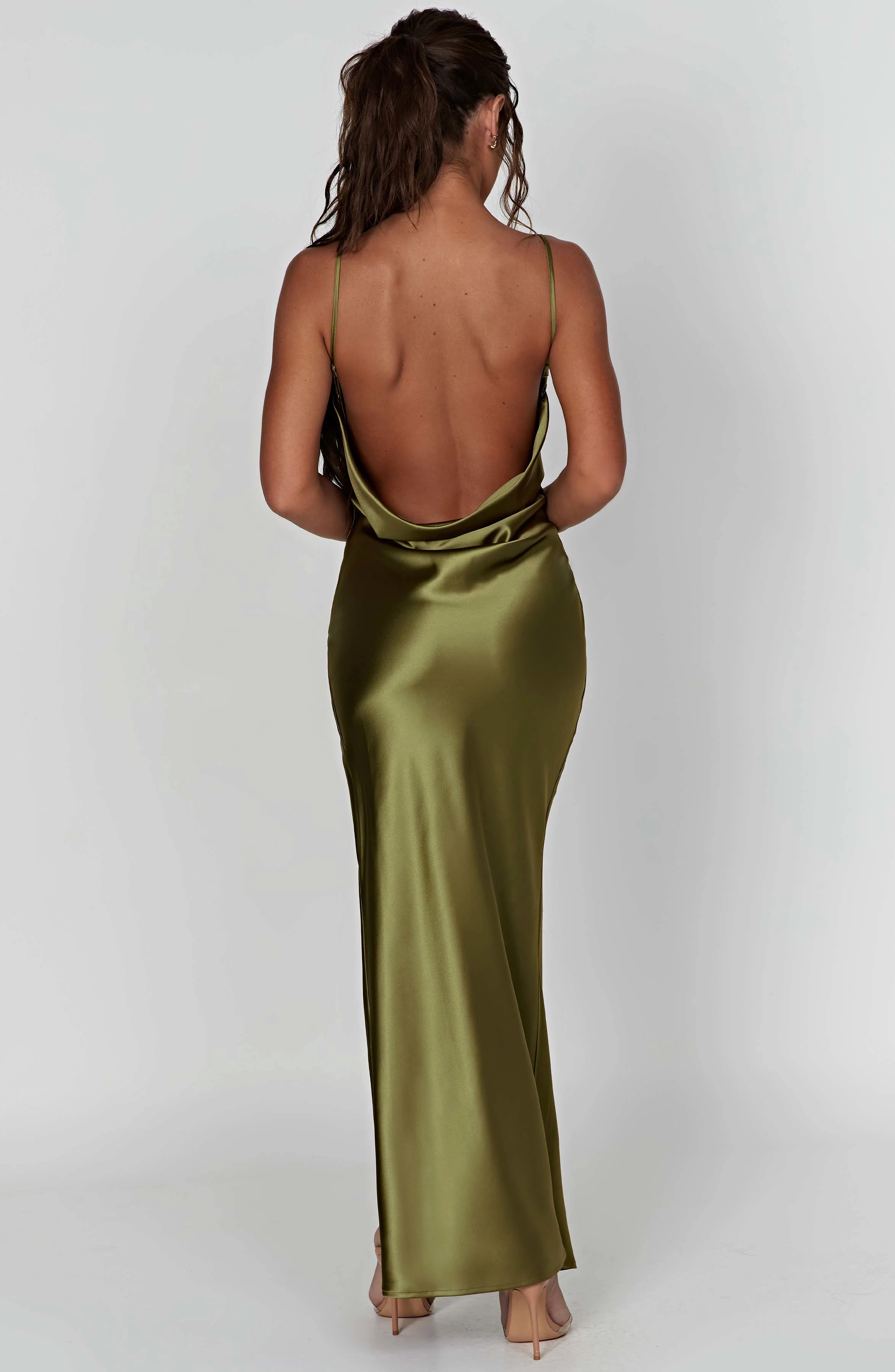 Maxi Dress in Khaki - Celestina