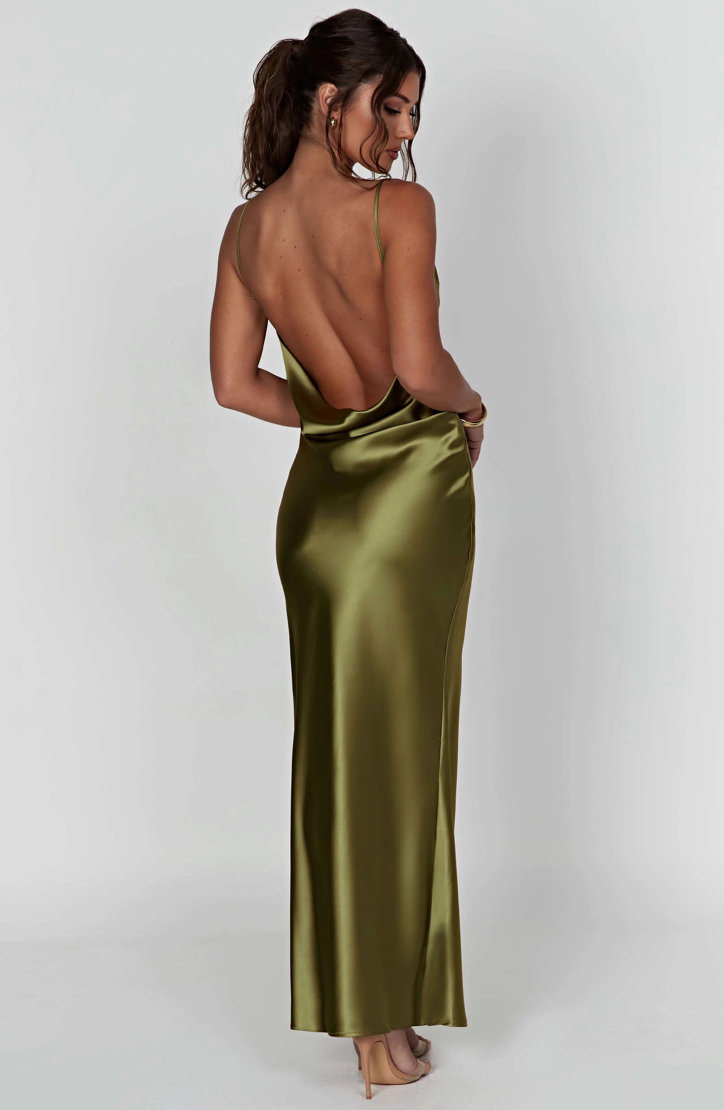 Maxi Dress in Khaki - Celestina