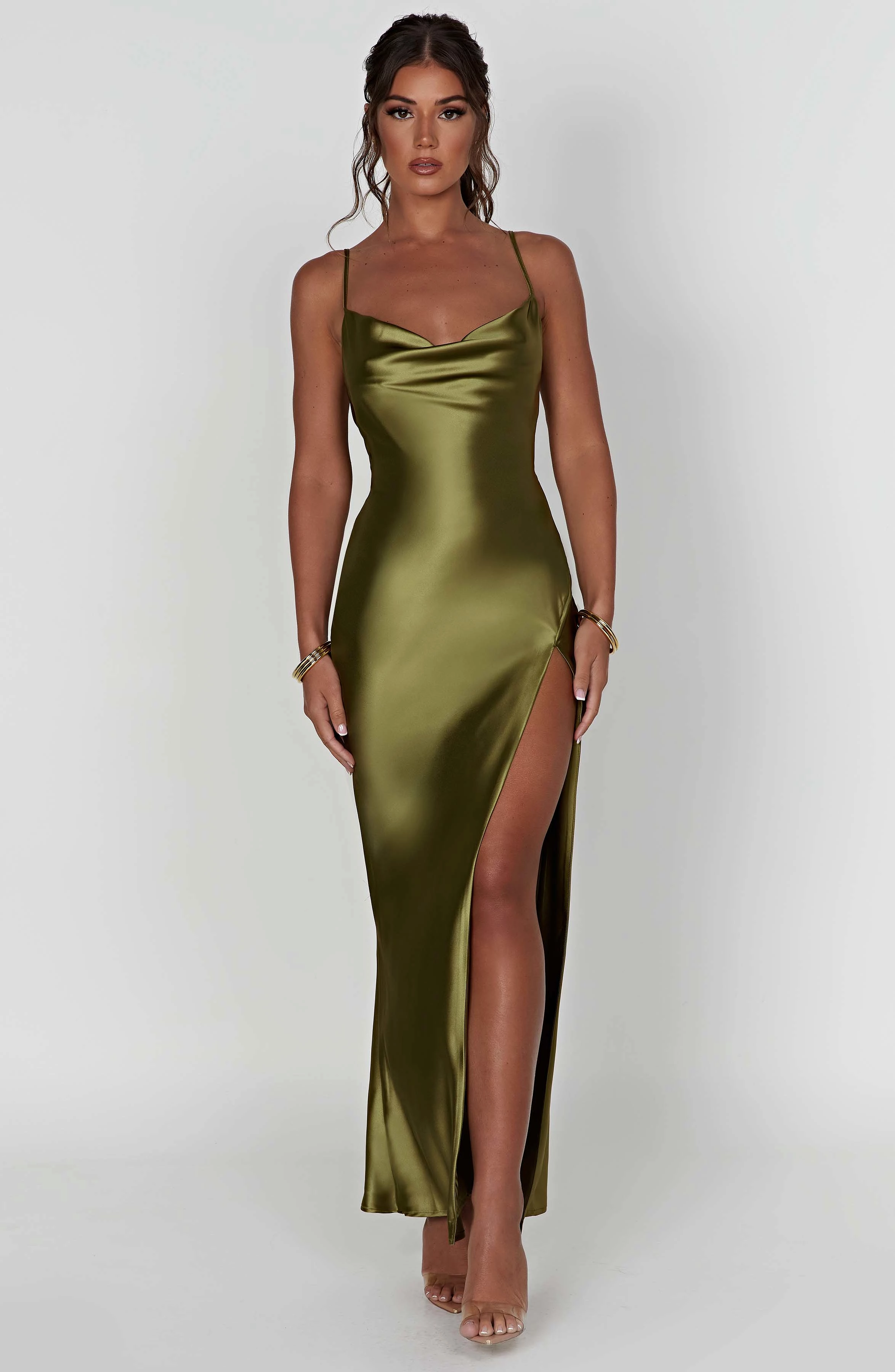 Maxi Dress in Khaki - Celestina