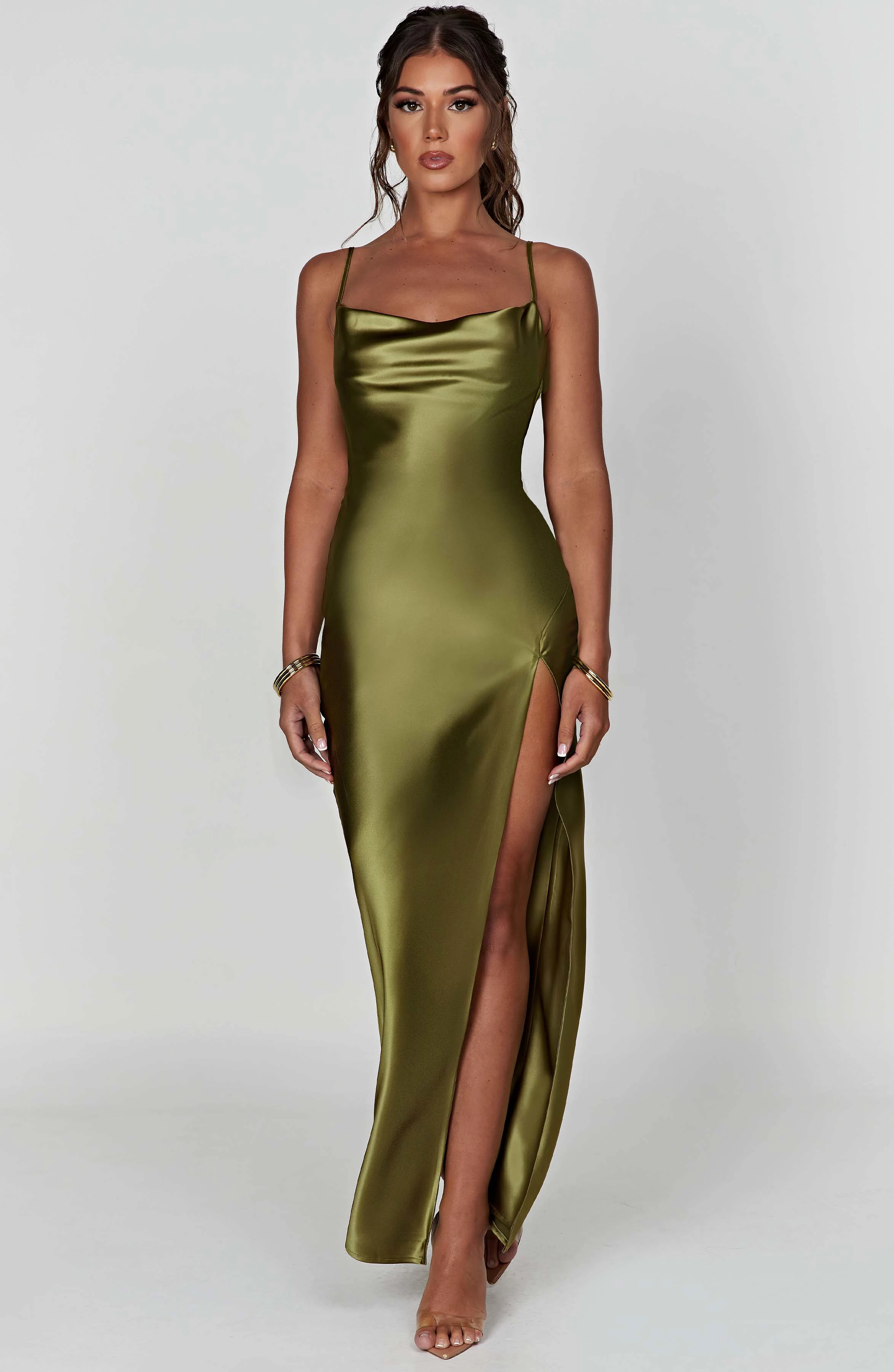 Maxi Dress in Khaki - Celestina