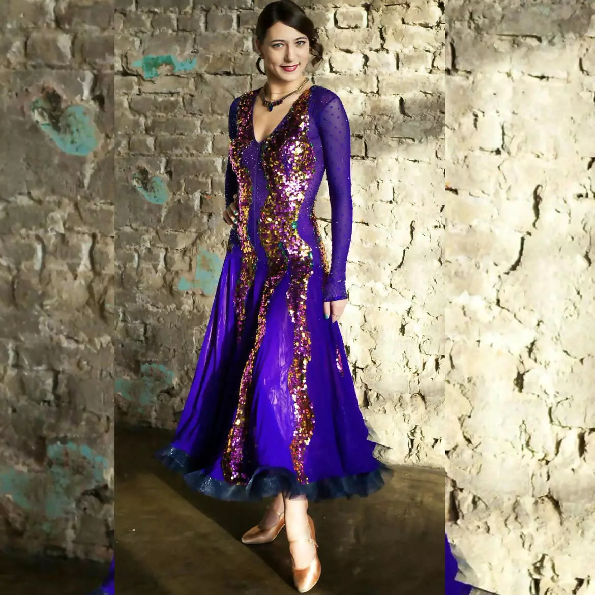 Melnikoff Purple Ballroom Dress - Shop Now!