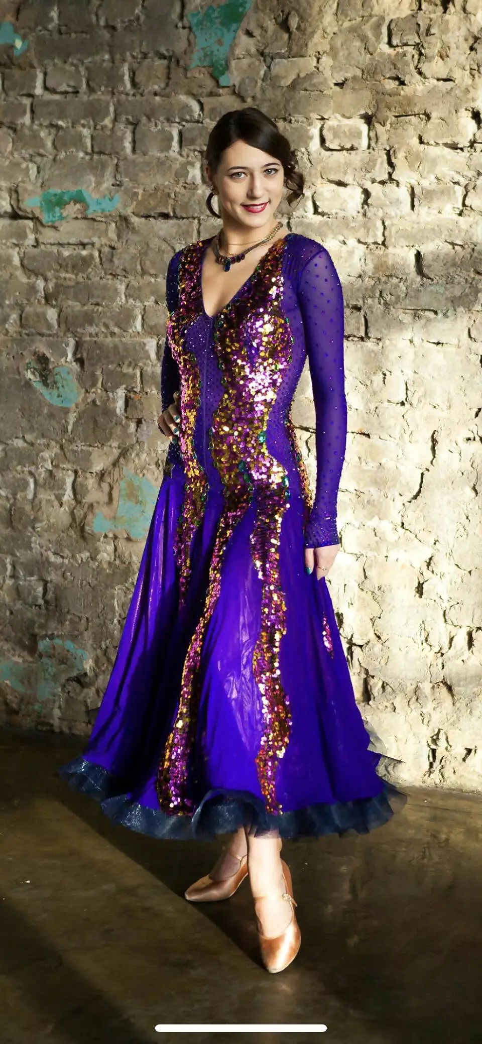 Melnikoff Purple Ballroom Dress - Shop Now!