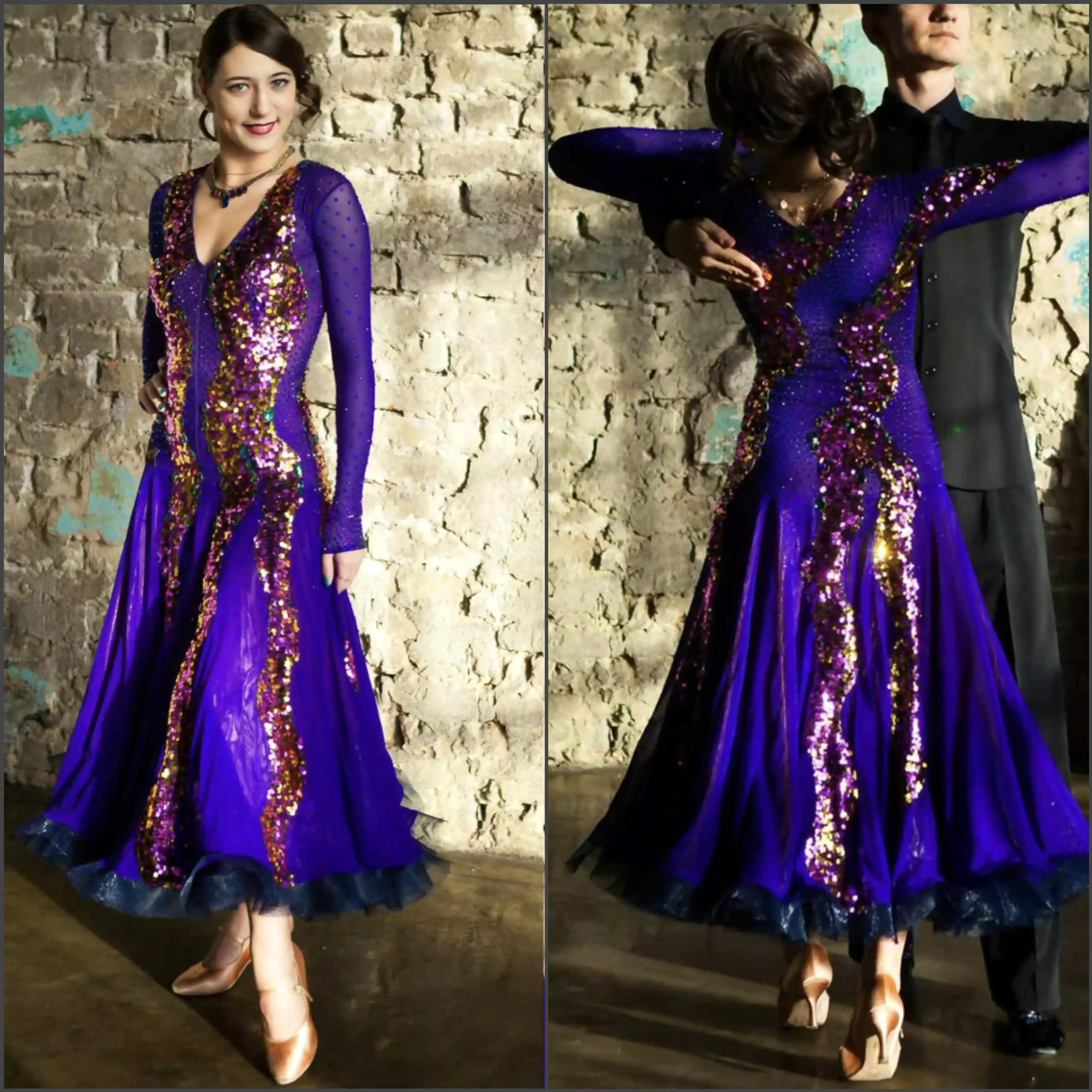 Melnikoff Purple Ballroom Dress - Shop Now!