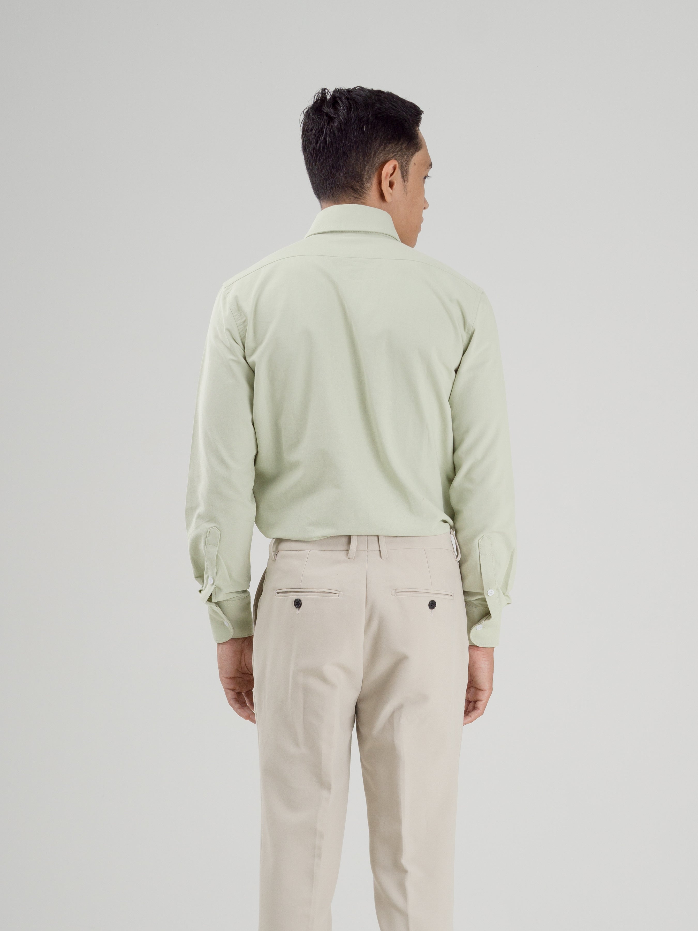 Mint Green Oxford Button-Down Collar Formal Shirt