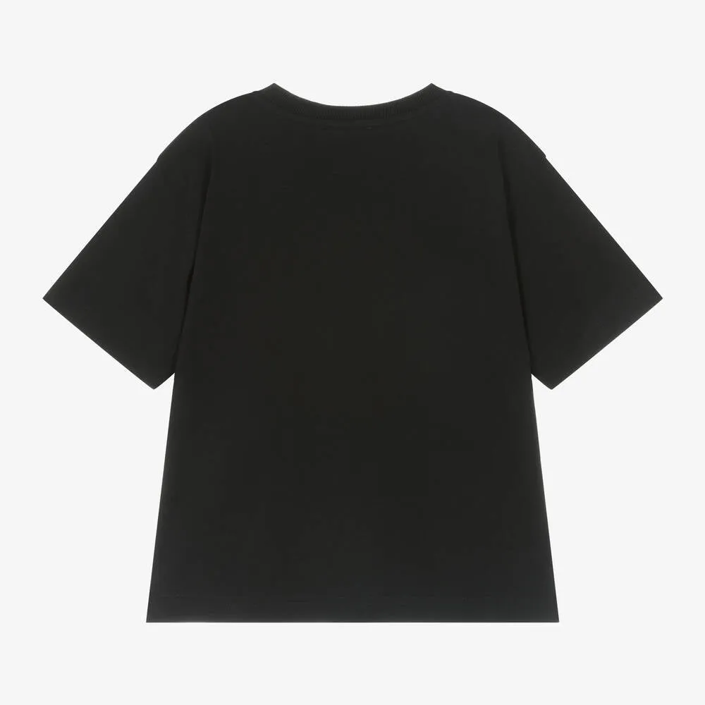 Moschino Black Mono Logo T-Shirt