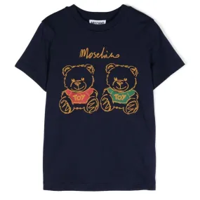 Moschino Black Twins Logo T-Shirt