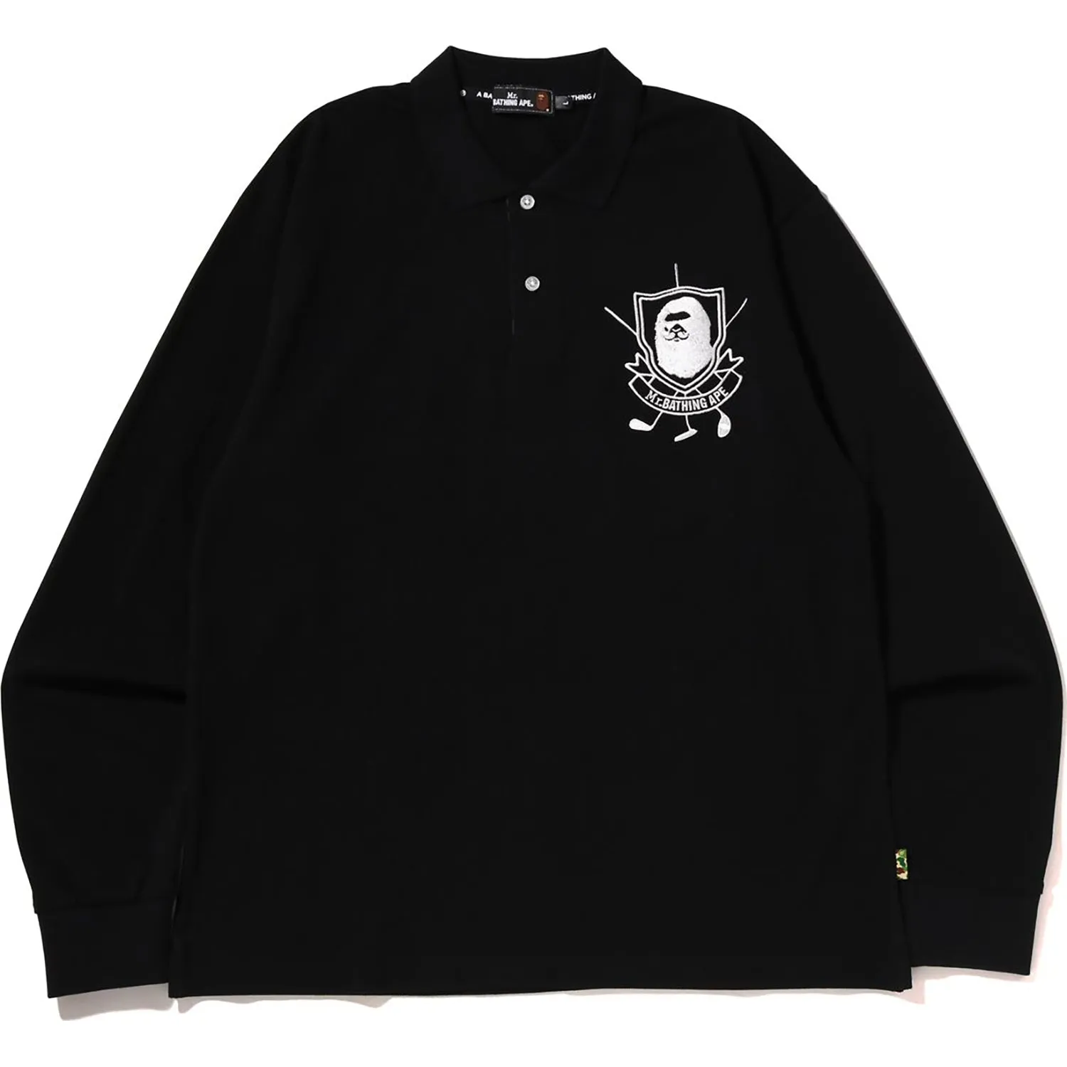 Mr Bathing Ape Long Sleeve Polo Mens