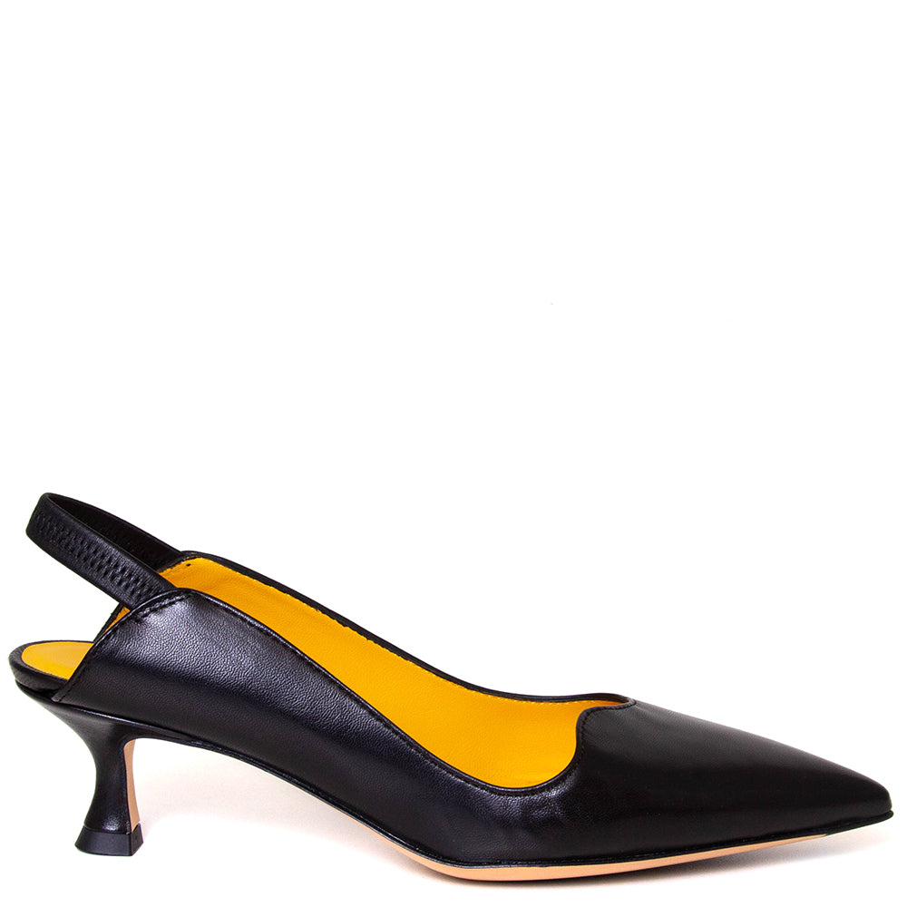 Naomi Women's Leather Slingback Pump.