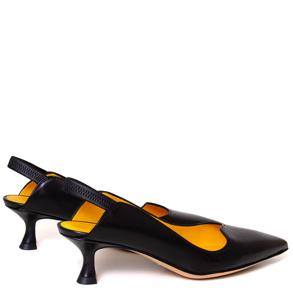 Naomi Women's Leather Slingback Pump.