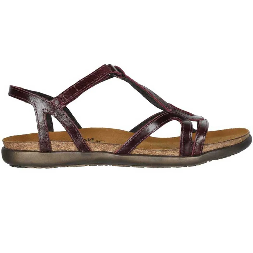 Women's Naot Dorith Sandal in Bordeaux Leather