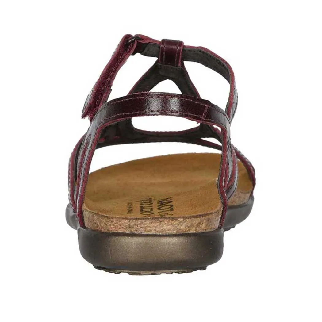 Women's Naot Dorith Sandal in Bordeaux Leather