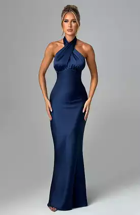 Navy Maxi Dress - Dimitra