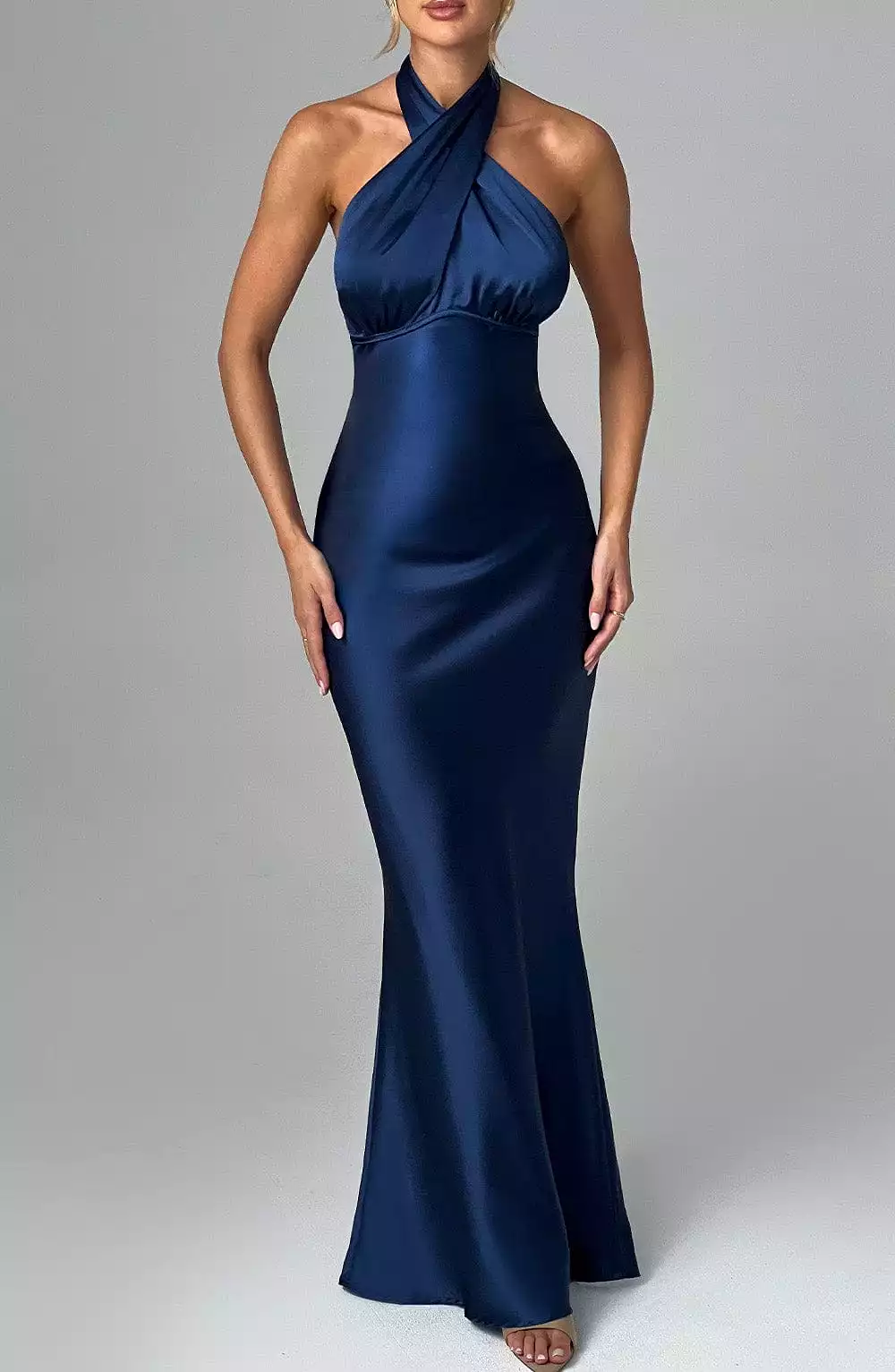 Navy Maxi Dress - Dimitra