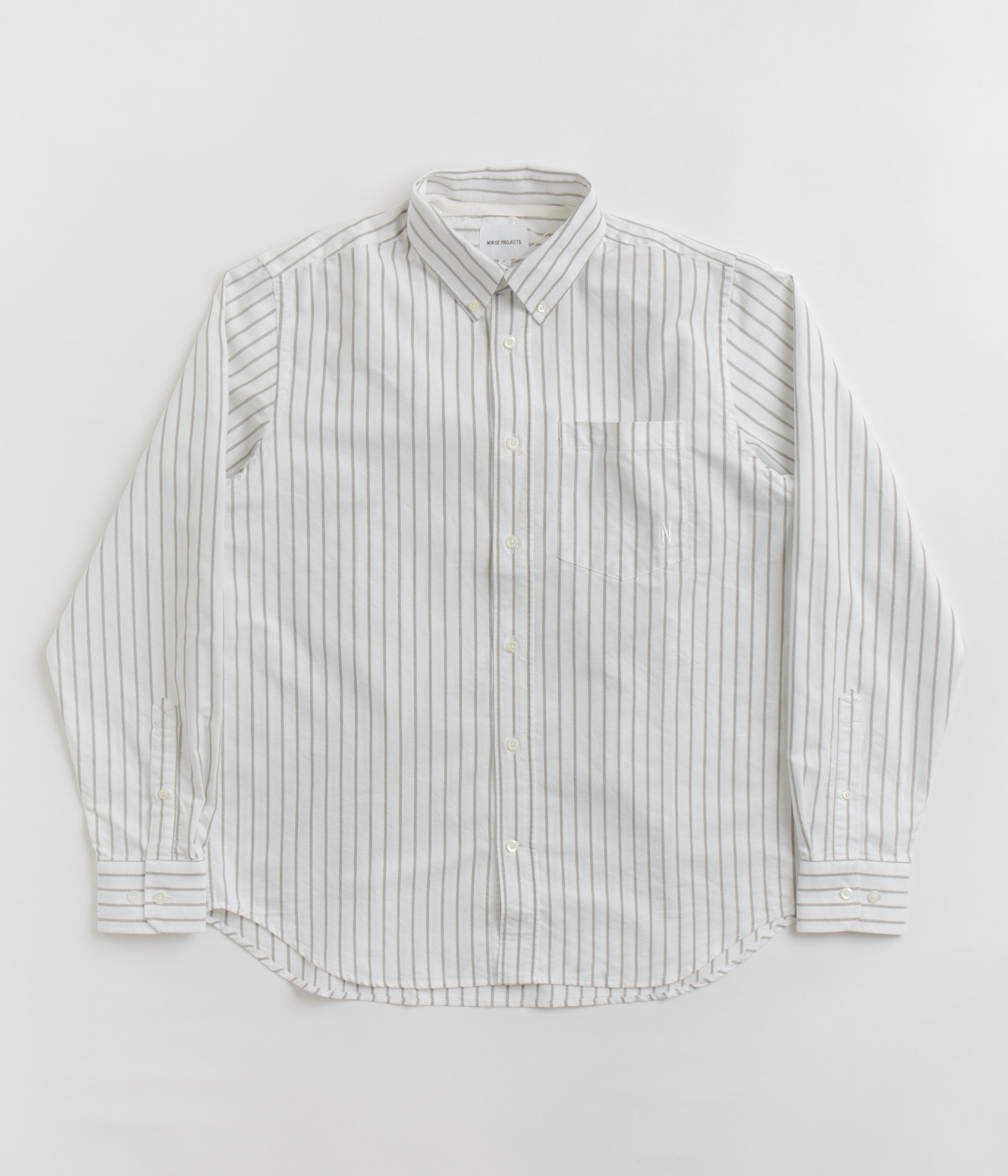 Norse Projects Algot Monogram Shirt - Spruce Green for sale online.