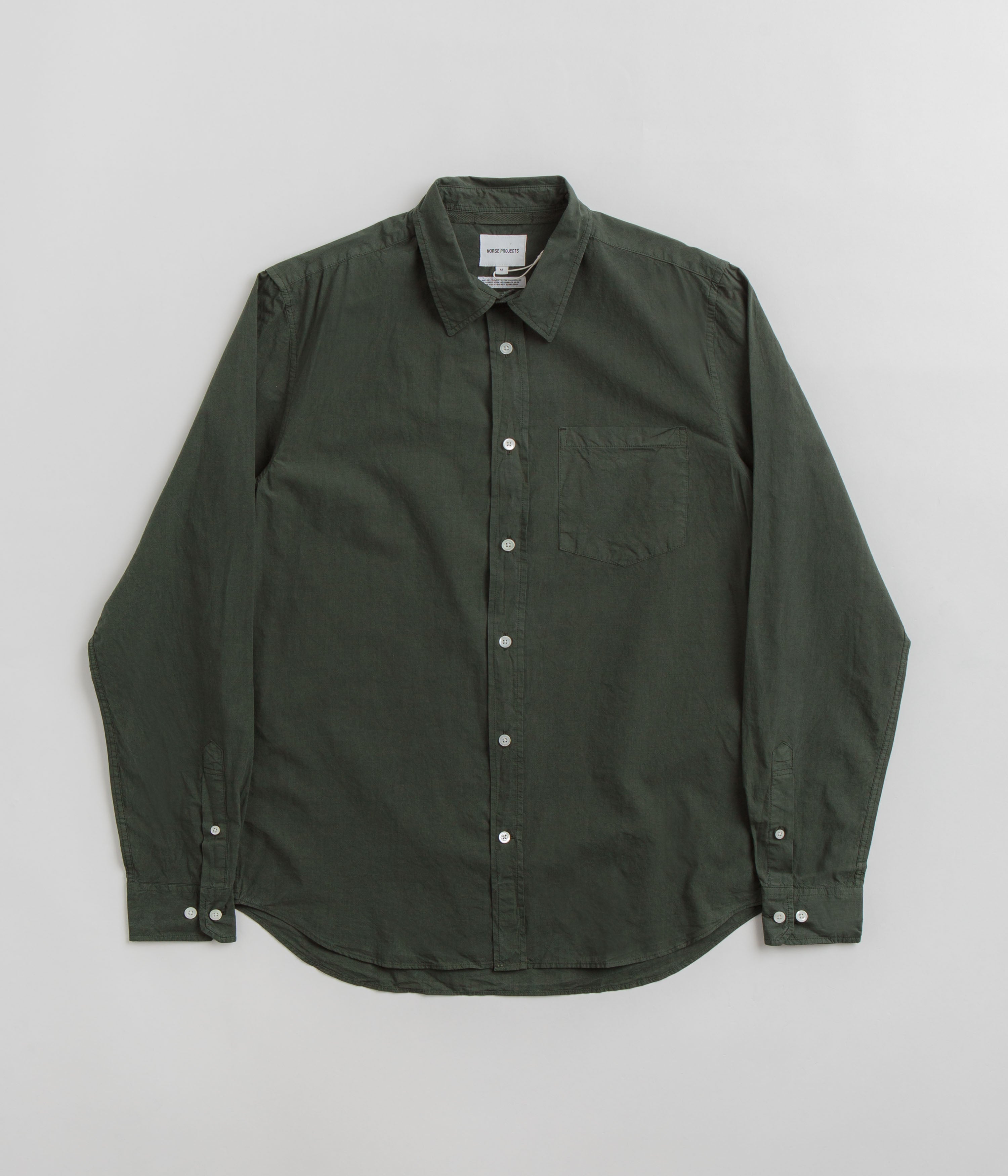 Norse Projects Osvald Shirt - Spruce Green