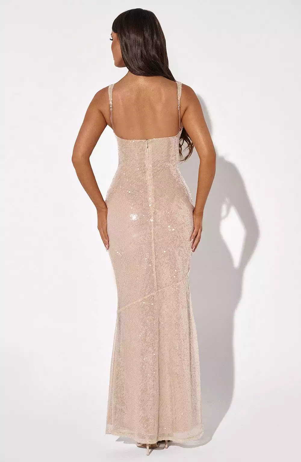 Nude Maxi Dress - Corinne