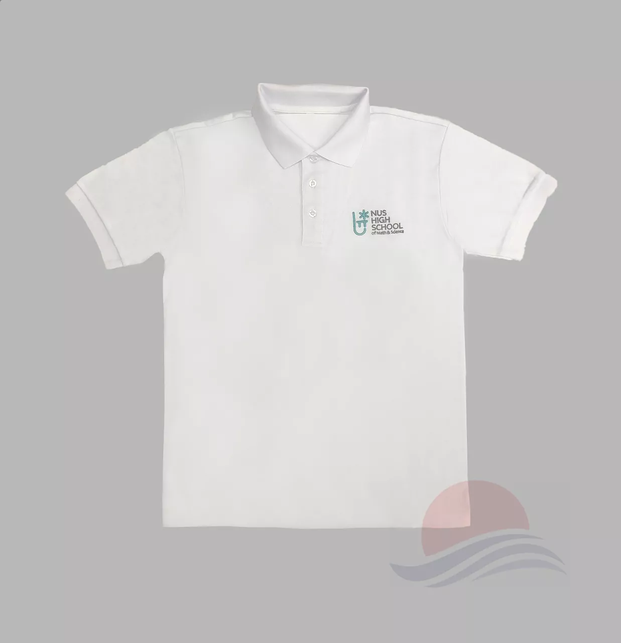 NUS High School White Polo Shirt