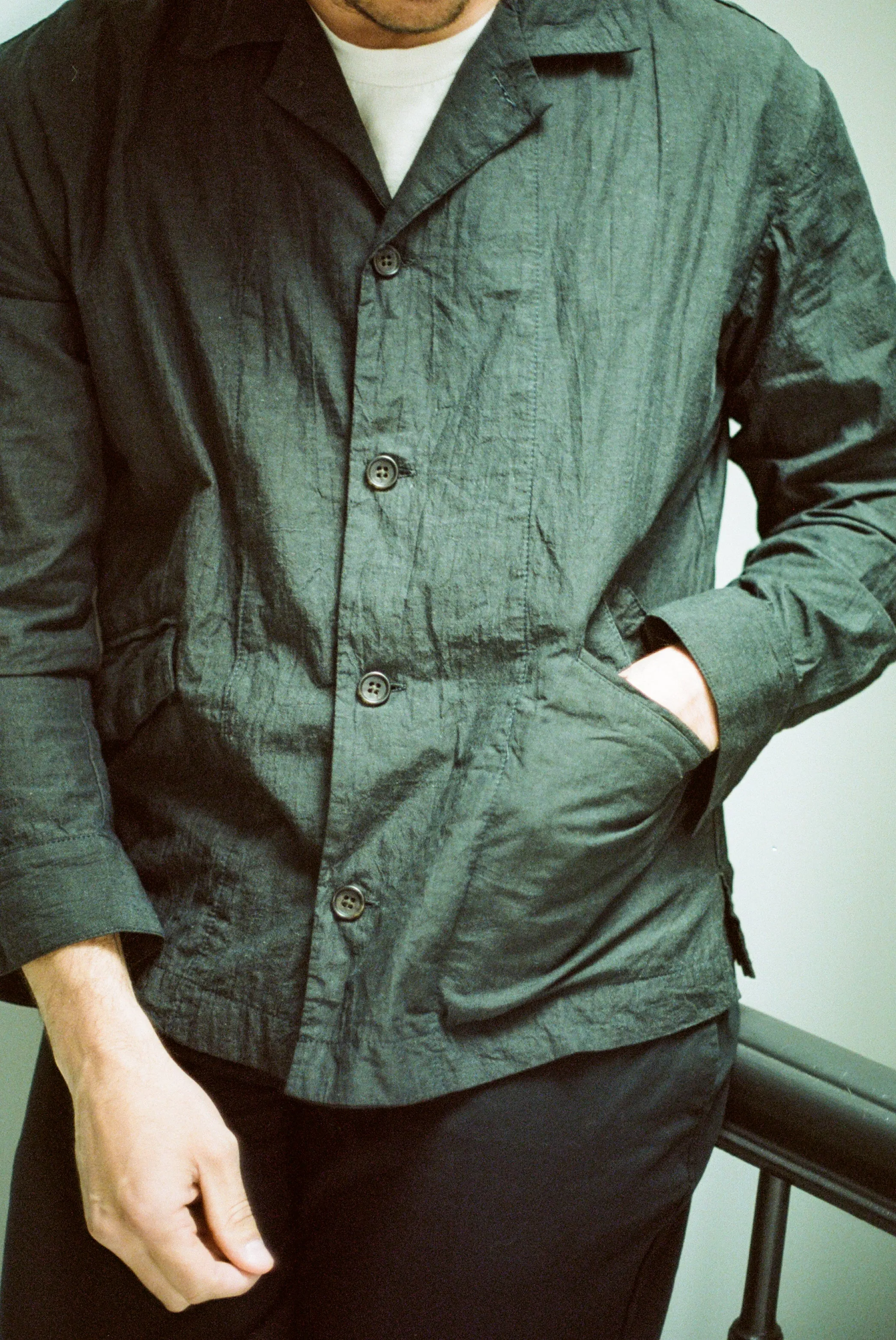 Dark Green Painter Shirt