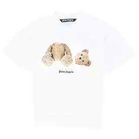 Palm Angels Bear Print T-Shirt - White Brown