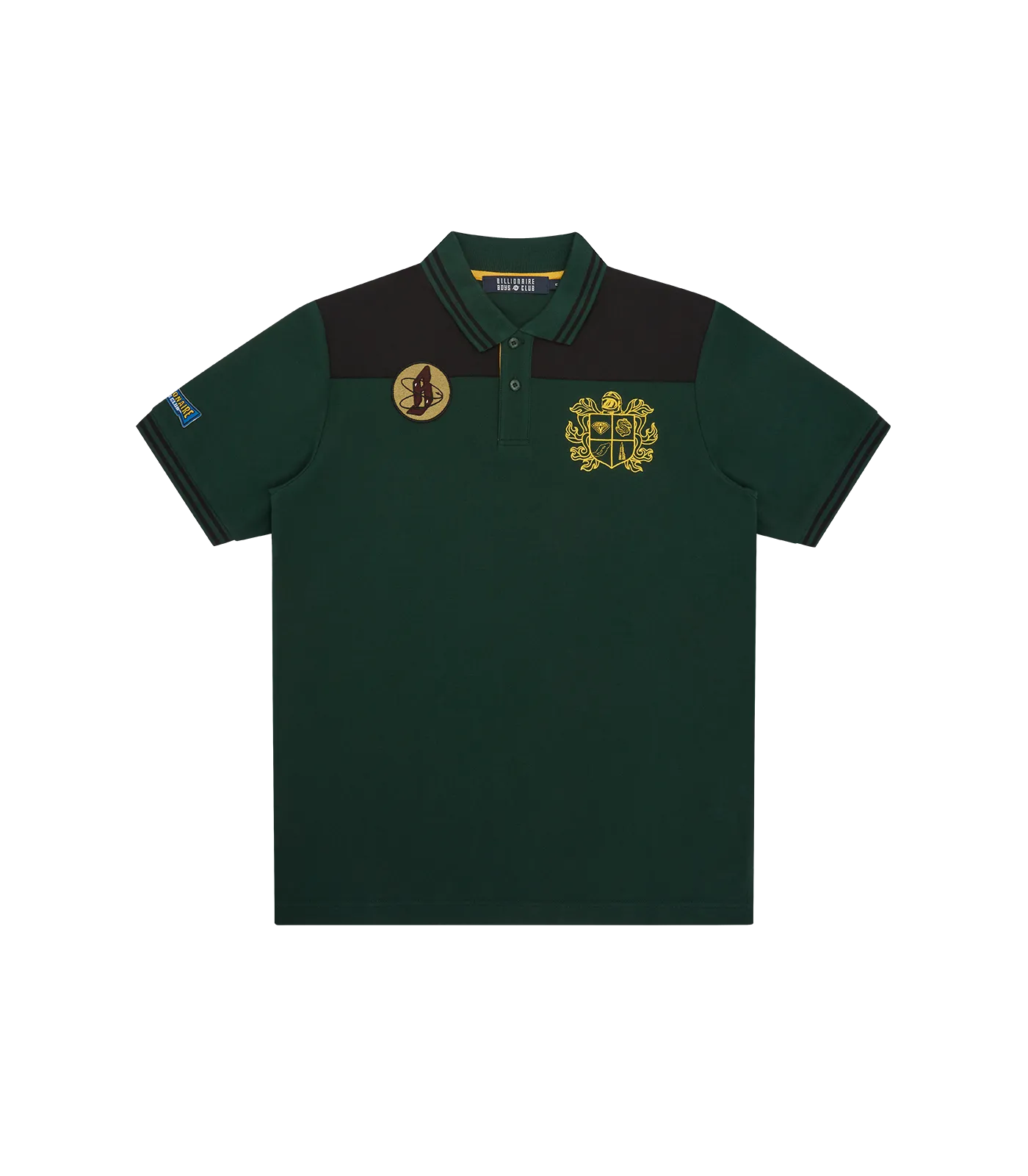 Green Paneled Polo Shirt