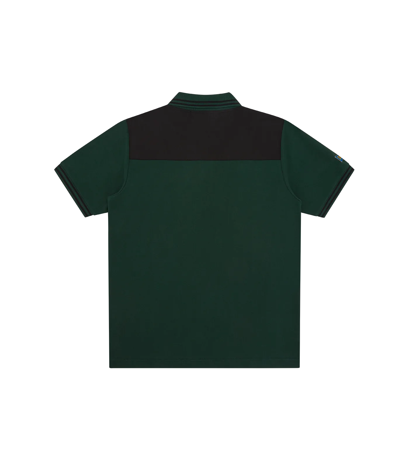 Green Paneled Polo Shirt