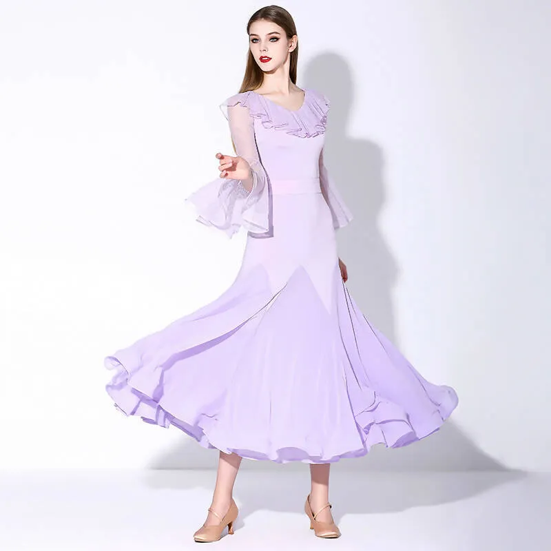 Pastel Ballroom Practice Dress Yellow Purple Blue 876