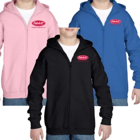 Peterbilt Manitoba Youth Zip Hoodie in Gildan Black