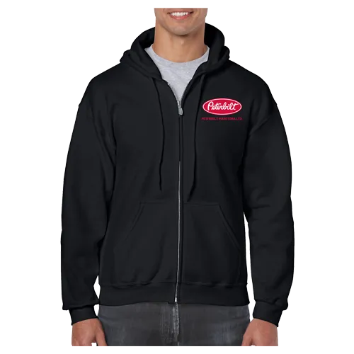 Peterbilt Manitoba Zip Hoodie in Gildan Black for Men