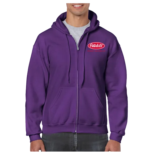 Peterbilt Manitoba Zip Hoodie in Gildan Black for Men