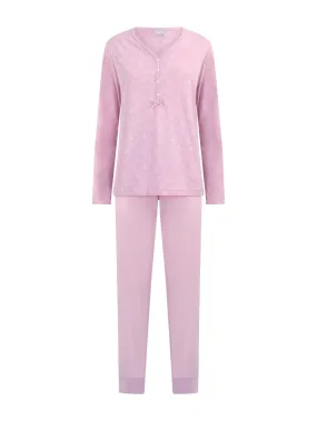 Cotton Jersey Henley Pajamas Fant. Winsome Orchid